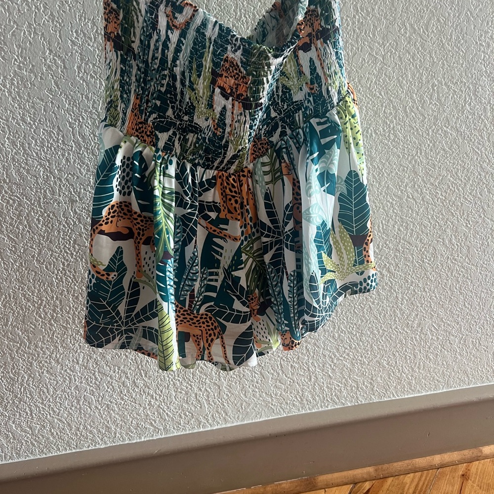 Tropical Jungle Print Kids One Piece